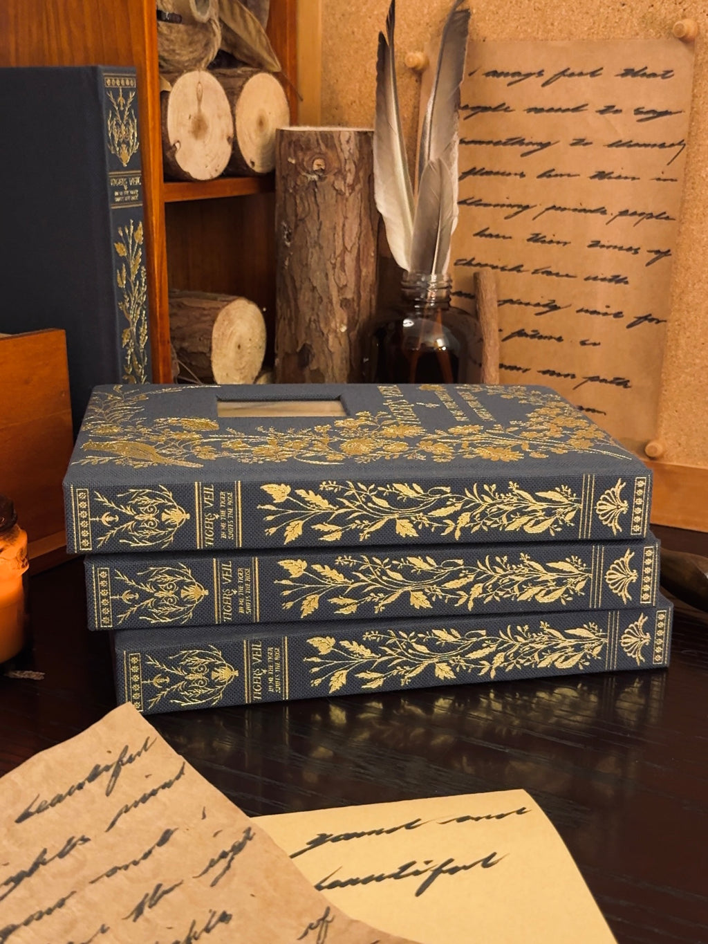 A5 Tigers & Rose Journal – Tigers Veil Original Illustrations Notebook