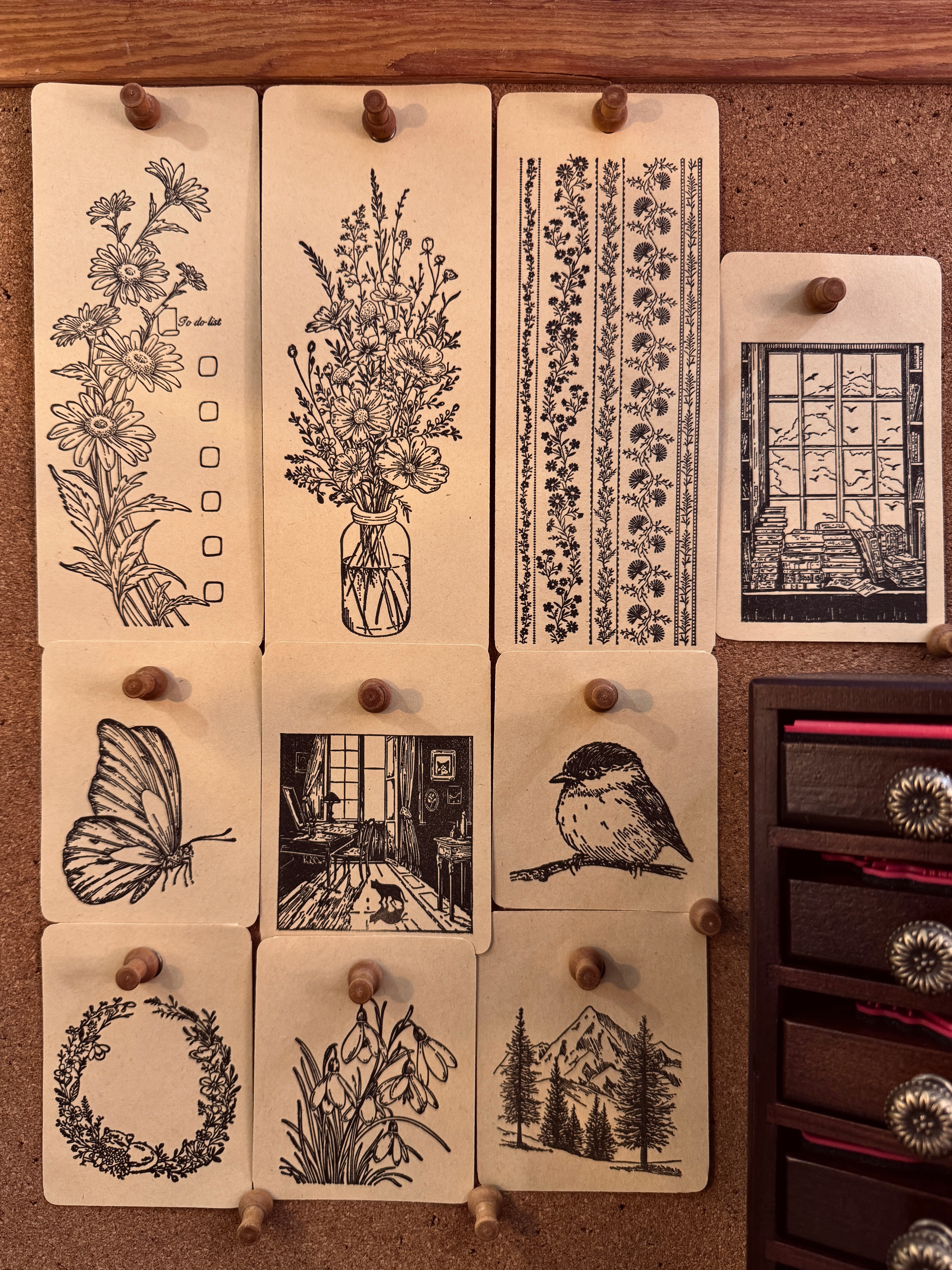 Tigers Veil Stamp – Vintage Botanical Aesthetic for Journal & Creative Gifts