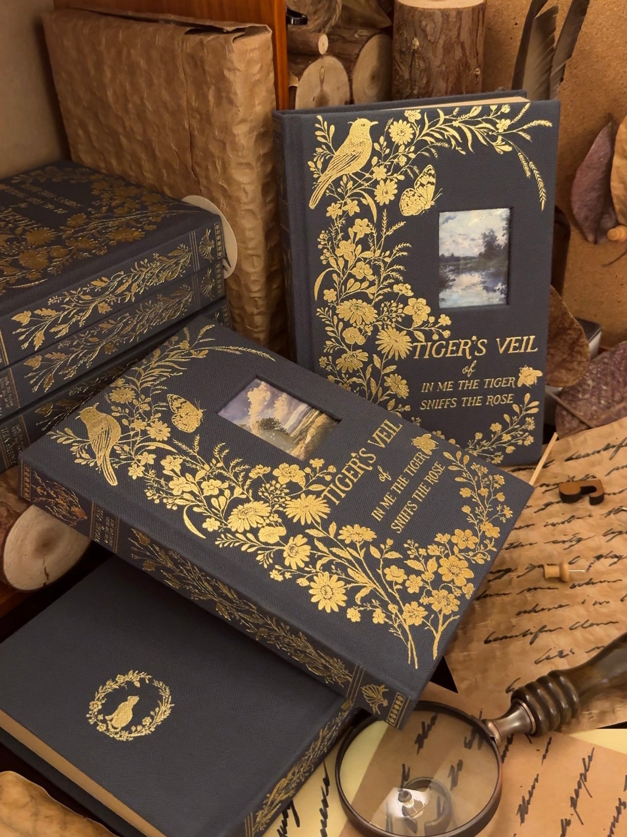 A5 Tigers & Rose Journal – Tigers Veil Original Illustrations Notebook