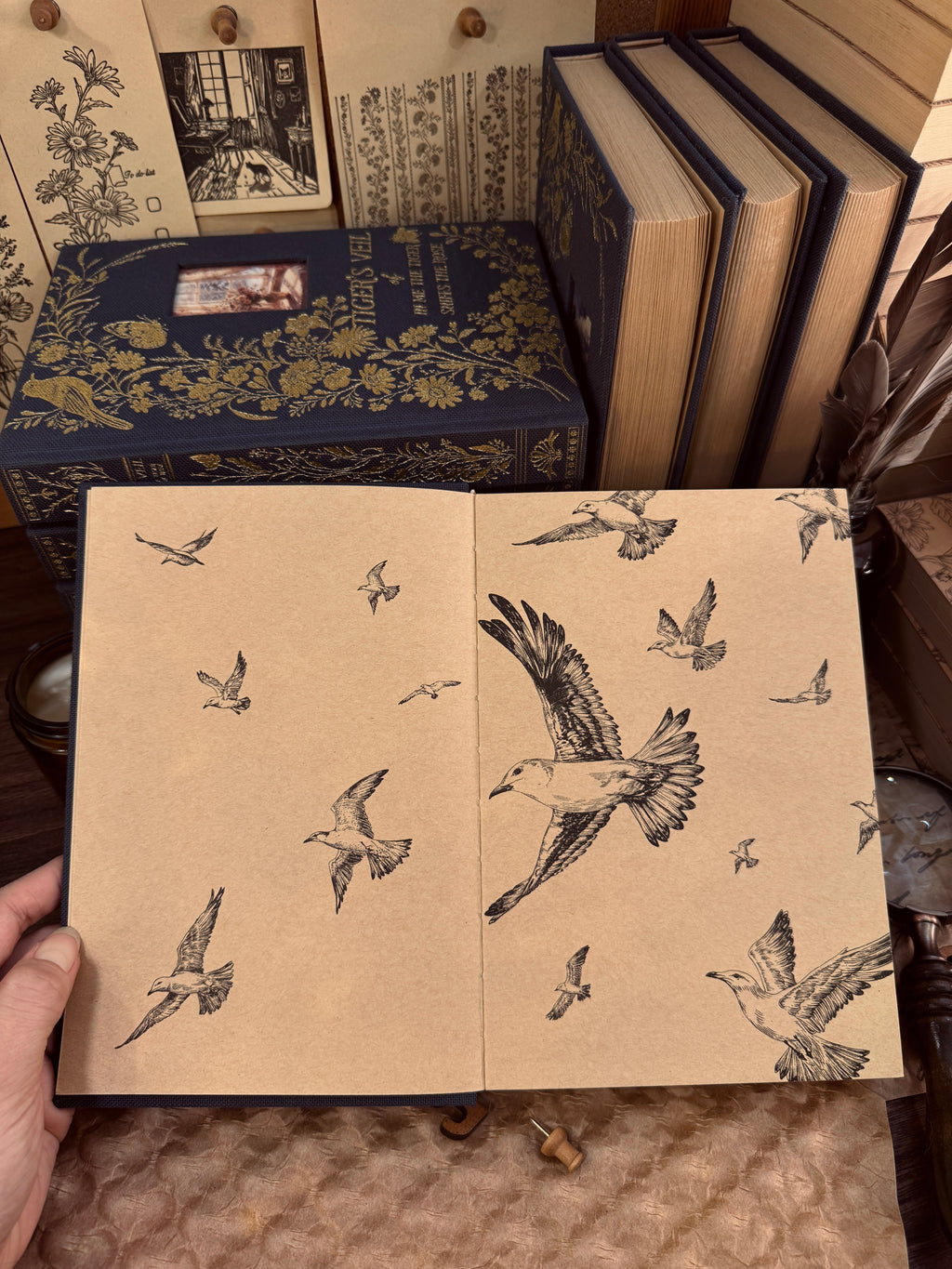 A5 Tigers & Rose Journal – Tigers Veil Original Illustrations Notebook